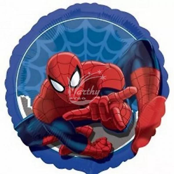 Fóliový balónek - Spiderman - 43 cm  - kruh - Kliknutím zobrazíte detail obrázku.